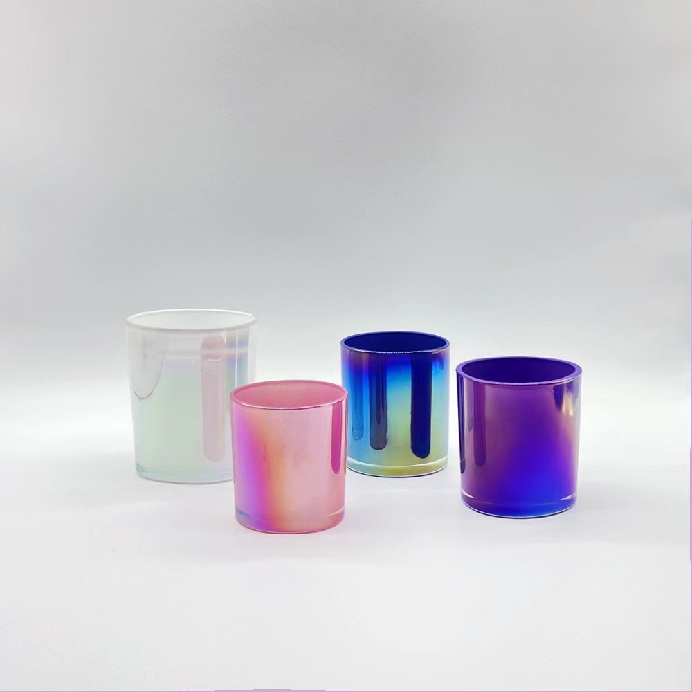 Candles rainbow jar