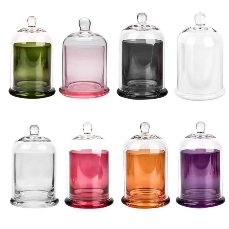 clock jars set for candles