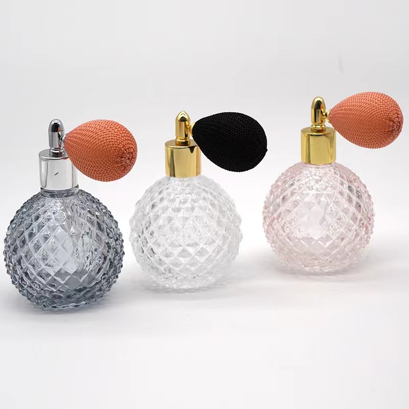 Ball shape refillable perfume bottles