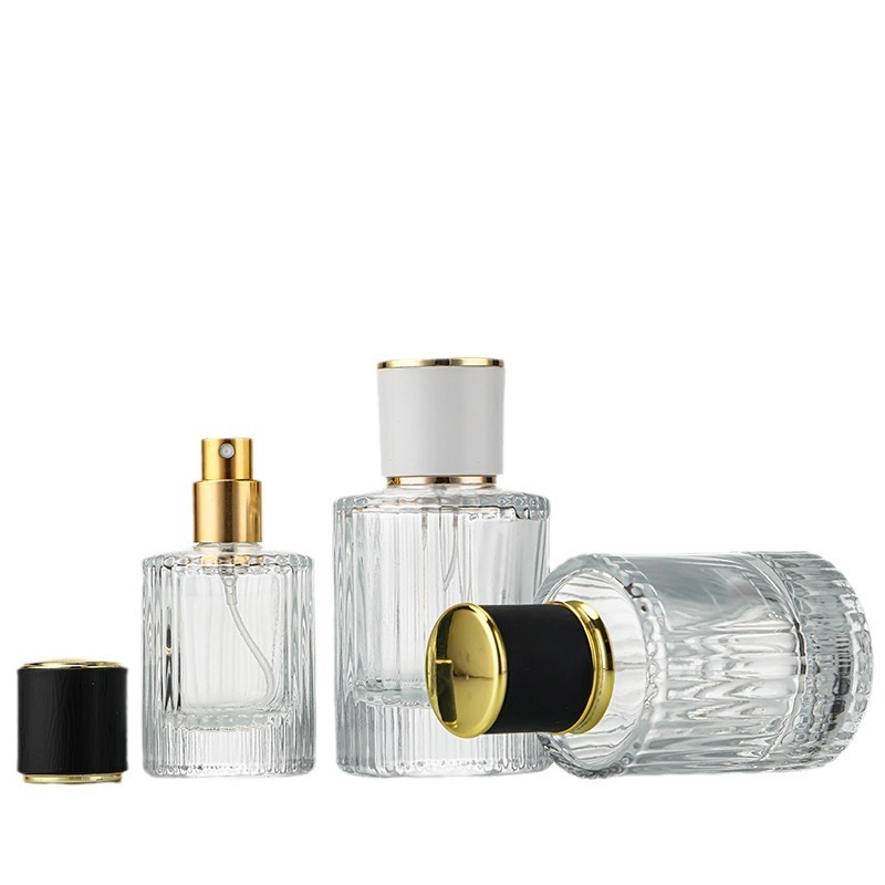cylindrical sprayer perfume bottles