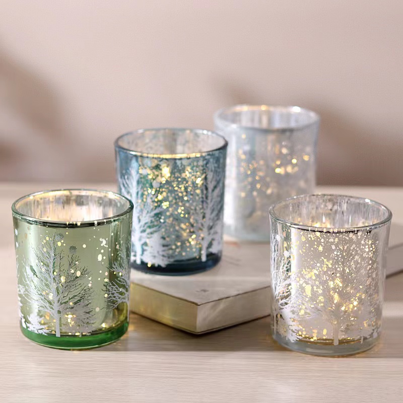Electroplated scented candle cup