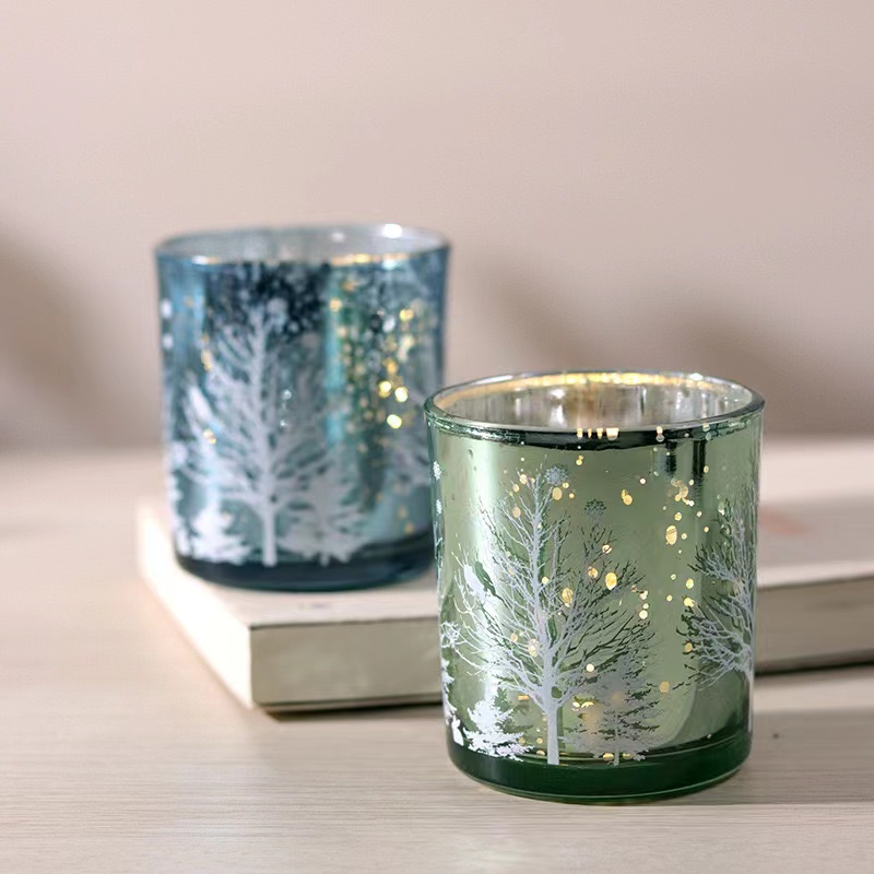 Electroplated scented candle cup