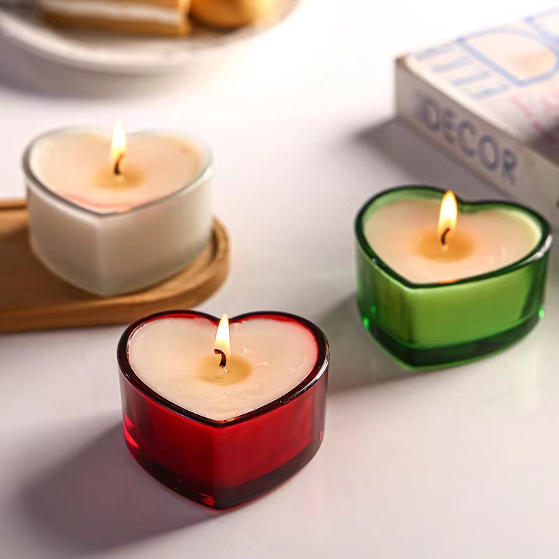 candles love glass jar